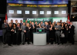 CNW GROUP LTD. - CNW and Toronto Stock Exchange open the market